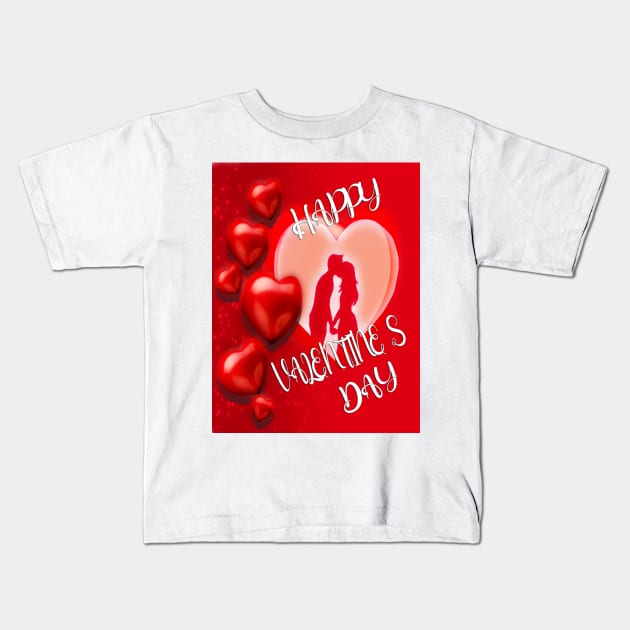 Happy valentine day Kids T-Shirt by KareemTengo